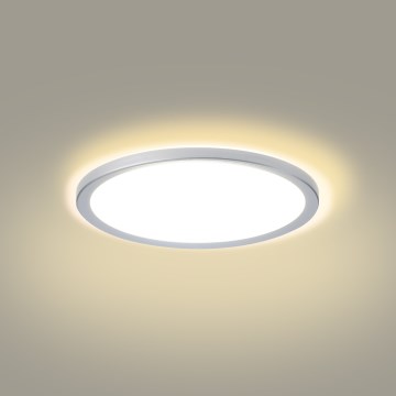Brilagi - Candeeiro de teto para casa de banho Ultra Slim LED/18W/230V Ø 30 cm prateado IP54