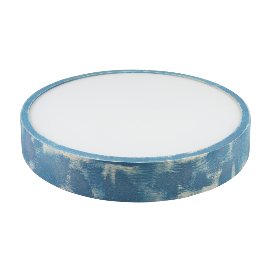 Brilagi - Candeeiro de teto PINO 3xE27/15W/230V pinho/azul Ø 47,5 cm