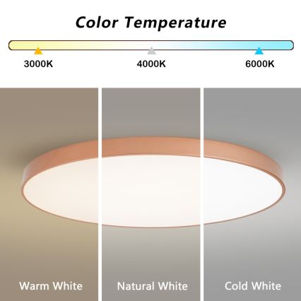 BRILAGI - Luminária de teto LED POOL LED/180W/230V 3000/4000/6000K diâmetro 120 cm cobre