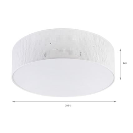 Brilagi - Candeeiro de teto SIRIJA MODERN 4xE27/60W/230V Ø 45 cm branco
