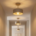 Brilagi - Candeeiro de teto sobreposto 1xE27/60W/230V bege/dourado