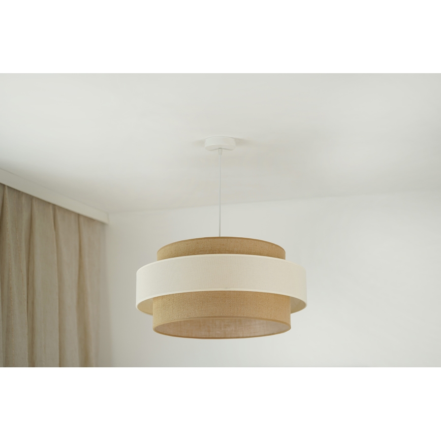 Brilagi - Candeeiro de teto suspenso SPACE LIGHT 1xE27/15W/230V diâmetro 50 cm bege/crème