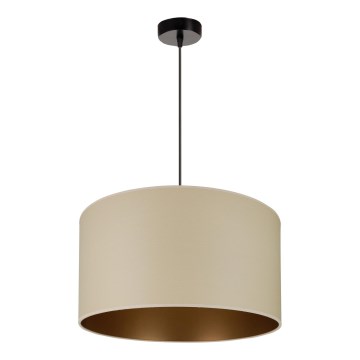 Brilagi - Candeeiro de teto suspenso OREGON ROLLER VEGE 1xE27/15W/230V diâmetro 45 cm bege