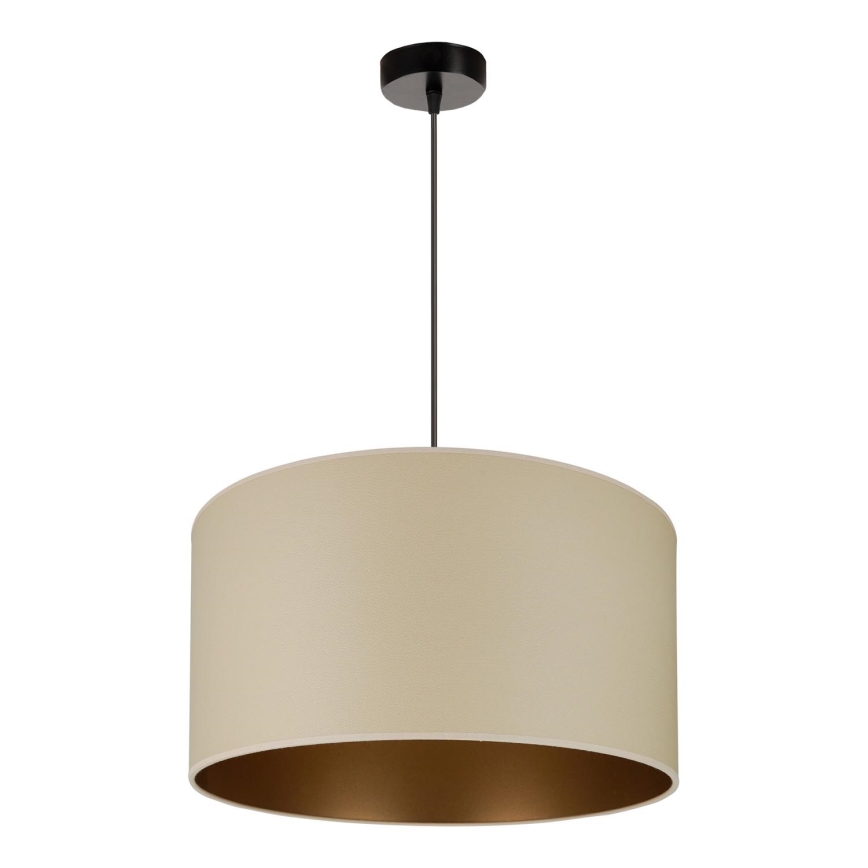 Brilagi - Candeeiro de teto suspenso OREGON ROLLER VEGE 1xE27/15W/230V diâmetro 45 cm bege