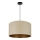 Brilagi - Candeeiro de teto suspenso OREGON ROLLER VEGE 1xE27/15W/230V diâmetro 45 cm bege