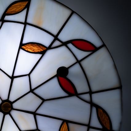 Brilagi - Candeeiro de teto Tiffany em vitral FOLIA 3xE27/60W/230V Ø 40 cm