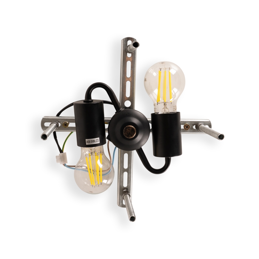 Brilagi - Candeeiro de teto Tiffany em vitral Marfim 3xE27/60W/230V Ø 40 cm