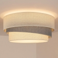 Brilagi - Candeeiro de teto TRIO 1xE27/60W/230V Ø 40 cm creme/cinzento