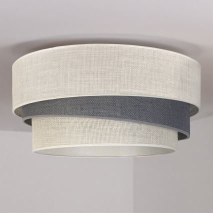 Brilagi - Candeeiro de teto TRIO 1xE27/60W/230V Ø 40 cm creme/cinzento