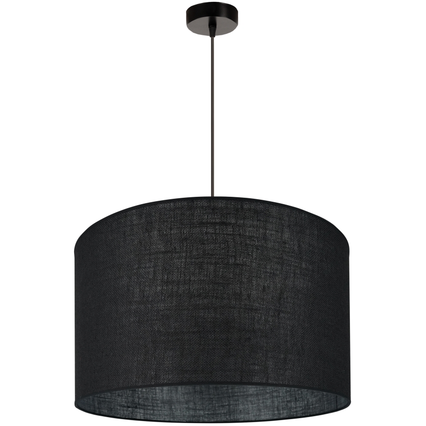 Brilagi - Candeeiro suspenso em cabo TUBES ROLLER 1xE27/15W/230V diâmetro 50 cm preto