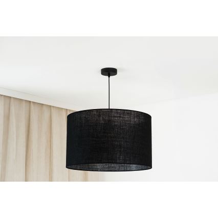 Brilagi - Candeeiro suspenso em cabo TUBES ROLLER 1xE27/15W/230V diâmetro 50 cm preto