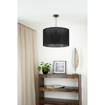 Brilagi - Candeeiro suspenso em cabo TUBES ROLLER 1xE27/15W/230V diâmetro 50 cm preto