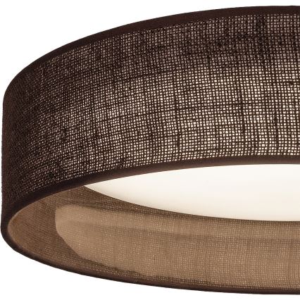 Brilagi - Candeeiro de teto VELVET SIMPLE LED/24W/230V 3000K Ø 45 cm castanho