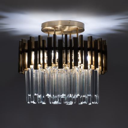 BRILAGI - Candeeiro de teto VERVE 4xE14/40W/230V diâmetro 40 cm dourado