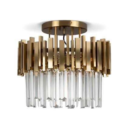 BRILAGI - Candeeiro de teto VERVE 4xE14/40W/230V diâmetro 40 cm dourado