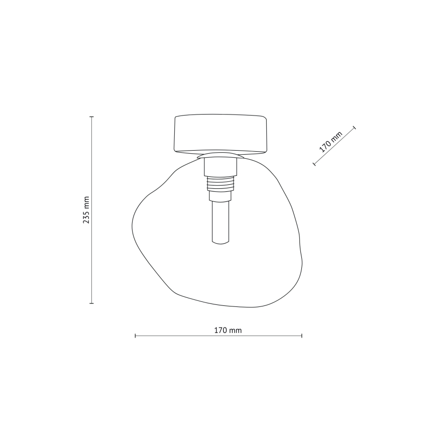 Brilagi - Candeeiro de teto VULCANO 1xG9/8W/230V preto/preto fumê