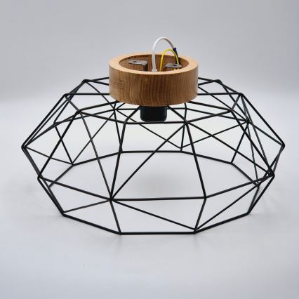 Brilagi - Candeeiro de tecto WOODY BASKET 1xE27/60W/230V Ø 40 cm carvalho