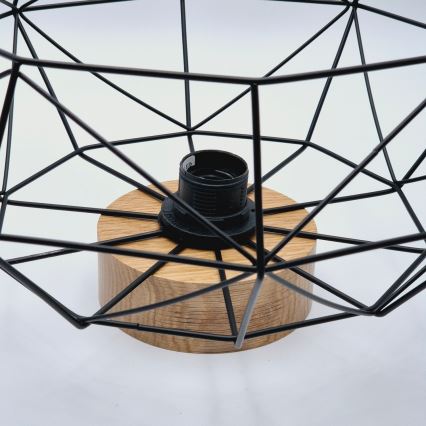 Brilagi - Candeeiro de tecto WOODY BASKET 1xE27/60W/230V Ø 40 cm carvalho