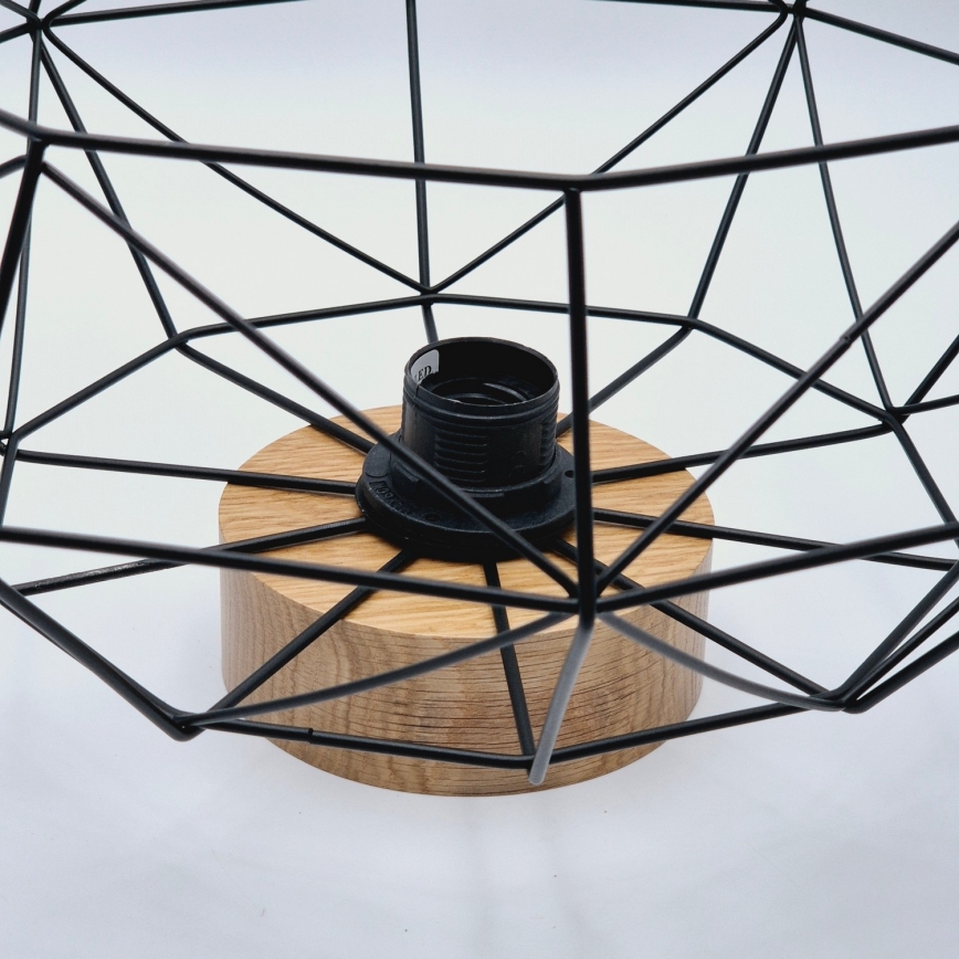 Brilagi - Candeeiro de tecto WOODY BASKET 1xE27/60W/230V Ø 40 cm carvalho