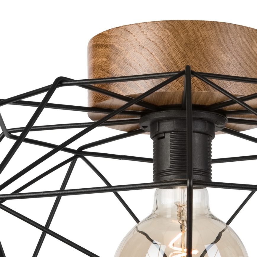 Brilagi - Candeeiro de tecto WOODY BASKET 1xE27/60W/230V Ø 40 cm carvalho