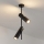 Brilagi - Candeeiro em haste BRANCH 2xGU10/30W/230V preto