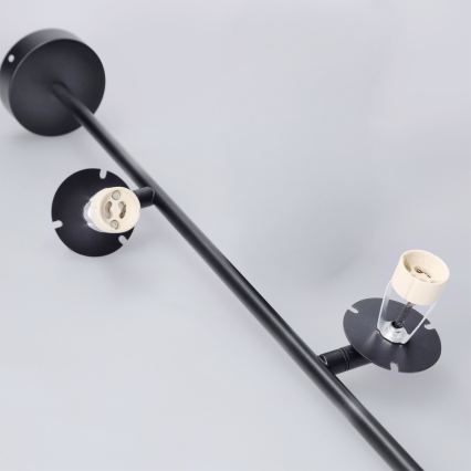 Brilagi - Candeeiro em haste BRANCH 2xGU10/30W/230V preto