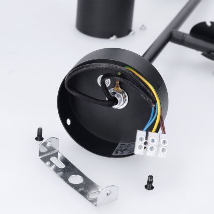 Brilagi - Candeeiro em haste BRANCH 2xGU10/30W/230V preto