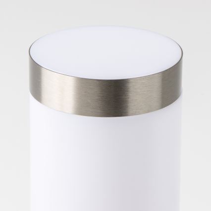 Brilagi - Luminária exterior com 2 tomadas SCHUKO NOVA 1xE27/15W/230V 40 cm IP44 cromado fosco
