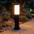 Brilagi - Candeeiro exterior com 2 tomadas SCHUKO NOVA 1xE27/15W/230V 40 cm IP44 preto