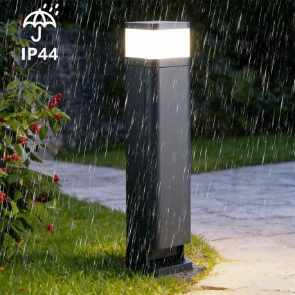 Brilagi - Candeeiro de exterior com 2 tomadas SCHUKO PILLAR 1xG9/11W/230V IP44 antracite