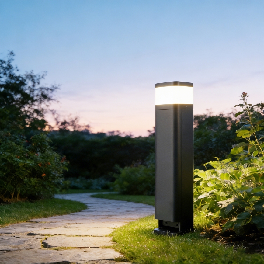 Brilagi - Candeeiro de exterior com 2 tomadas SCHUKO PILLAR 1xG9/11W/230V IP44 antracite