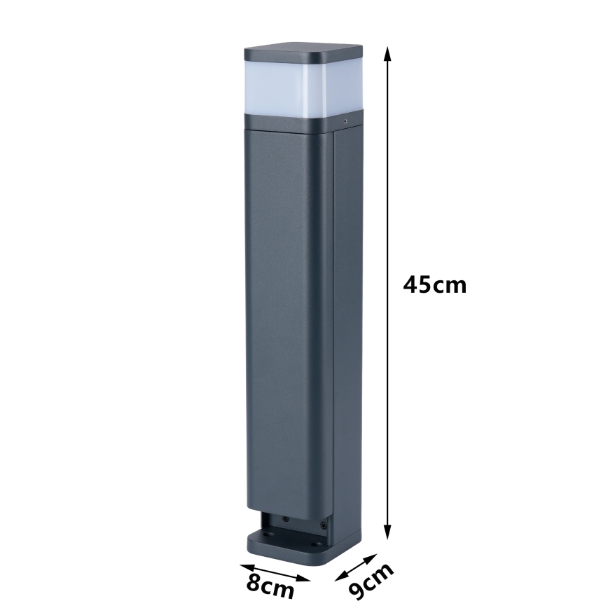 Brilagi - Candeeiro de exterior com 2 tomadas SCHUKO PILLAR 1xG9/11W/230V IP44 antracite