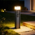BRILAGI - Candeeiro exterior com 2 tomadas SCHUKO PILLAR 1xG9/11W/230V IP44 antracite