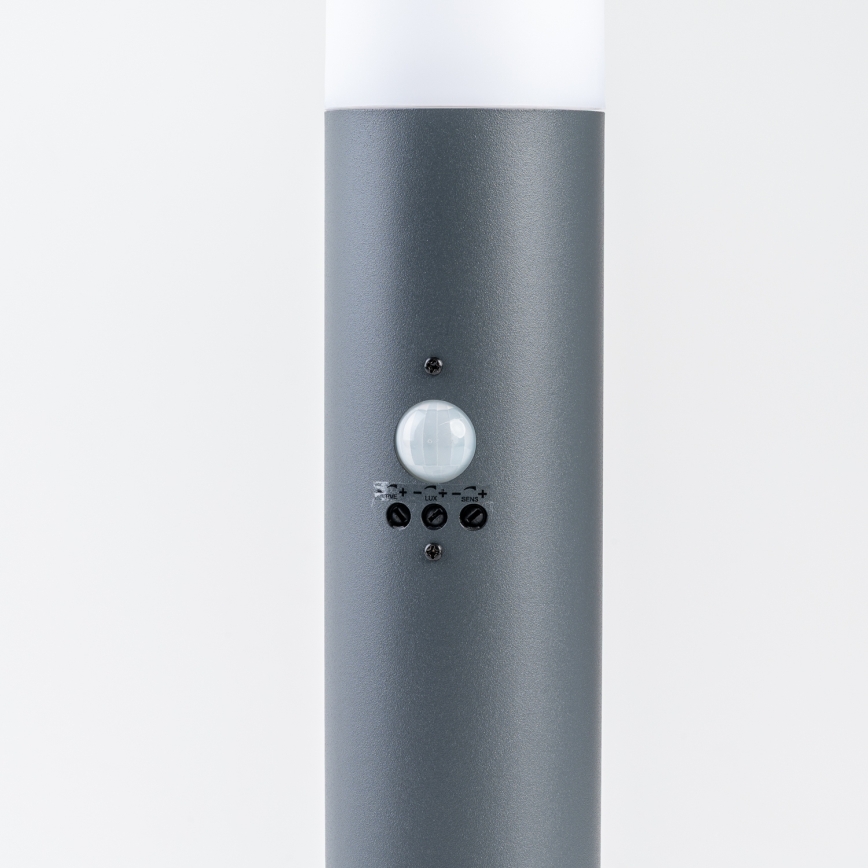 BRILAGI - Candeeiro exterior com sensor de movimento ELIA 1xE27/20W/230V IP44 100 cm antracite