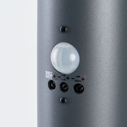 BRILAGI - Candeeiro exterior com sensor de movimento ELIA 1xE27/20W/230V IP44 100 cm antracite
