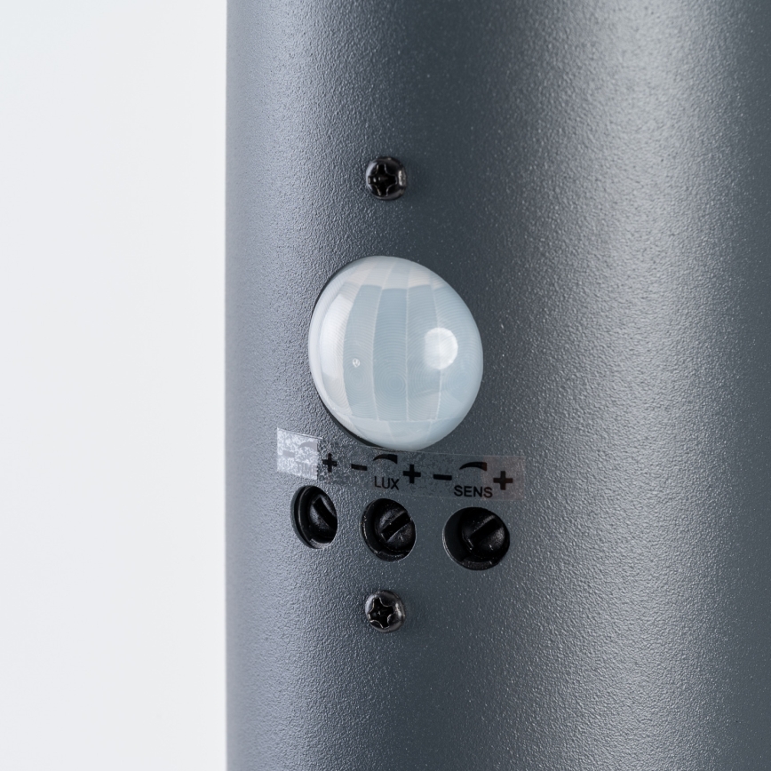 BRILAGI - Candeeiro exterior com sensor de movimento ELIA 1xE27/20W/230V IP44 100 cm antracite