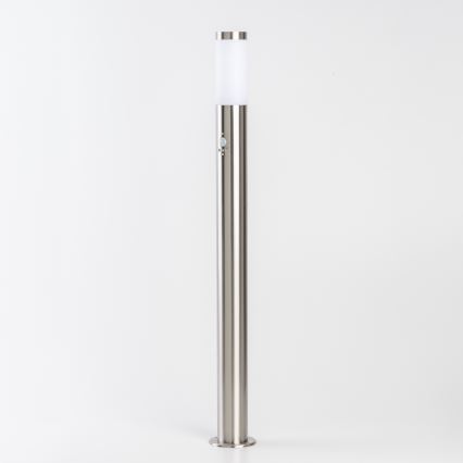 BRILAGI - Luminária de exterior com sensor de movimento ELIA 1xE27/20W/230V IP44 100 cm cromado mate