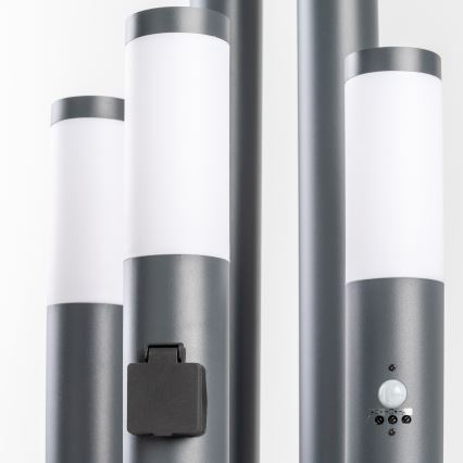BRILAGI - Candeeiro de exterior com sensor ELIA 1xE27/20W/230V IP44 50 cm antracite