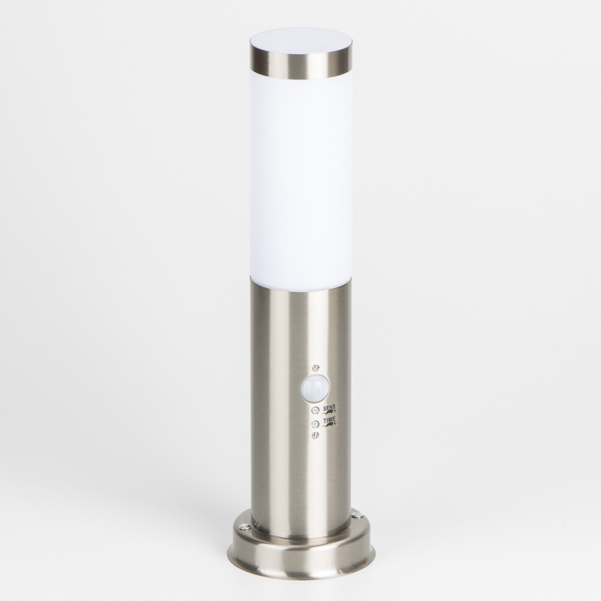 Brilagi - Candeeiro exterior com sensor NOVA 1xE27/15W/230V 40 cm IP44 cromo mate