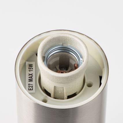 Brilagi - Candeeiro exterior com sensor NOVA 1xE27/15W/230V 40 cm IP44 cromo mate
