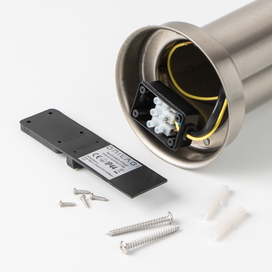 Brilagi - Candeeiro exterior com sensor NOVA 1xE27/15W/230V 40 cm IP44 cromo mate