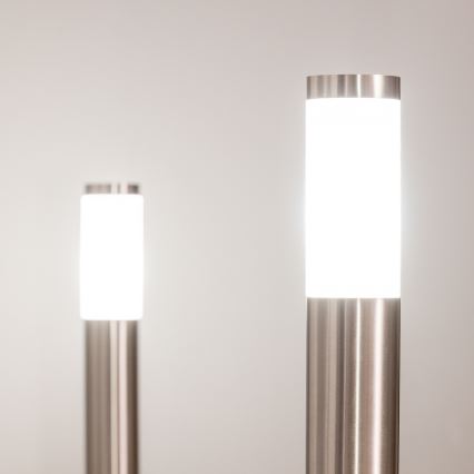 BRILAGI - Candeeiro exterior ELIA 1xE27/20W/230V IP44 100 cm cromo fosco