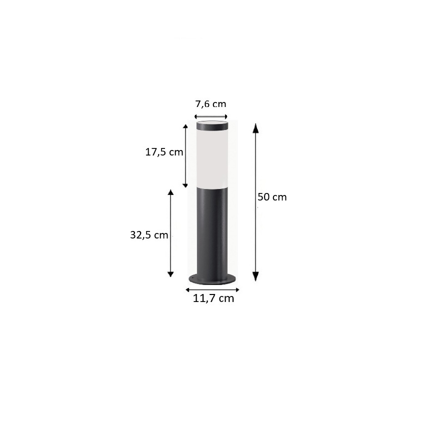 BRILAGI - Candeeiro exterior ELIA 1xE27/20W/230V IP44 50 cm antracite