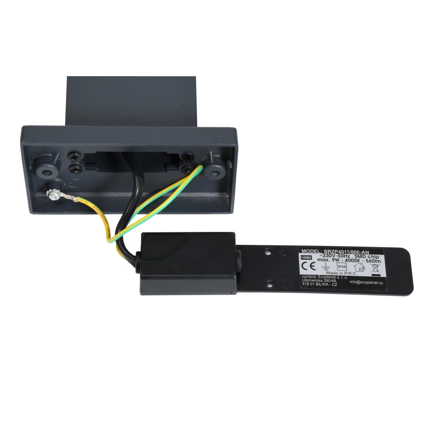 Brilagi - Candeeiro exterior LED ARCELO LED/9W/230V 80 cm IP44