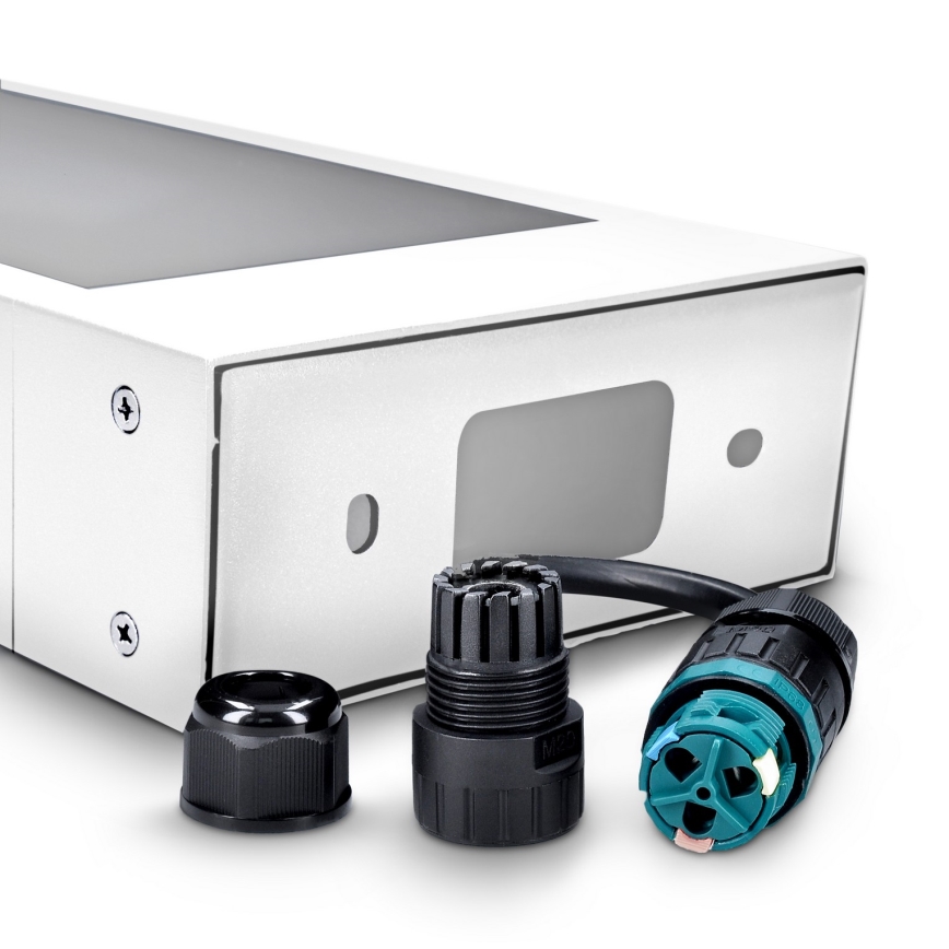 Brilagi - Candeeiro exterior LED BARI LED/7W/230V 3000/4000/6000K branco IP54 80 cm