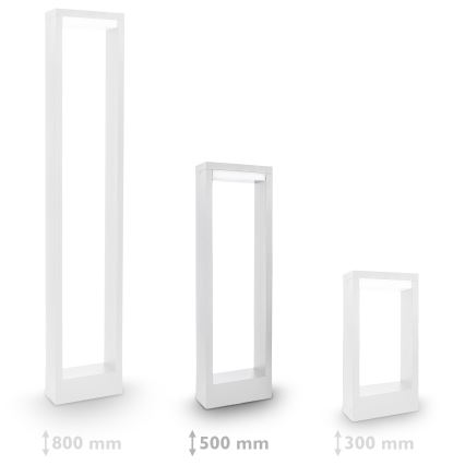 Brilagi - Candeeiro exterior LED RAGUSA LED/7W/230V 3000/4000/6000K branco IP54 50 cm