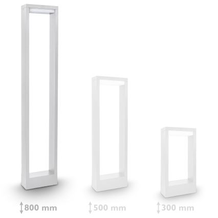 Brilagi - Candeeiro exterior LED RAGUSA LED/7W/230V 3000/4000/6000K branco IP54 80 cm