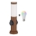 Brilagi - Candeeiro exterior LED RGBW regulável com 2 soquetes 1xE27/15W/230V 2700-6500K IP44 40 cm castanho