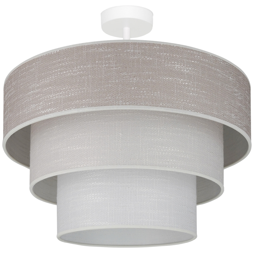 Brilagi - Candeeiro integrado ALASKA LUNETA 1xE27/15W/230V diâmetro 45 cm cinzento/creme