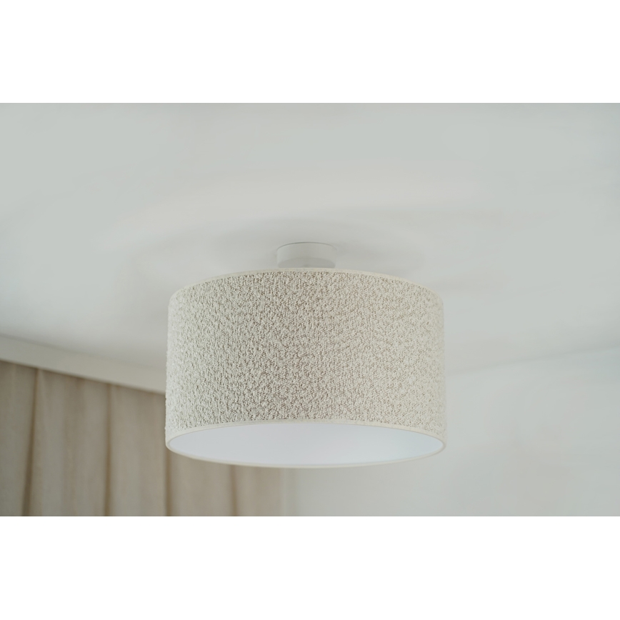 Brilagi - Candeeiro integrado BOUCLE ROLLER 1xE27/15W/230V diâmetro 45 cm creme